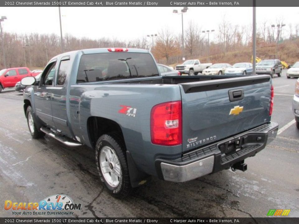 2012 Chevrolet Silverado 1500 LT Extended Cab 4x4 Blue Granite Metallic / Ebony Photo #7