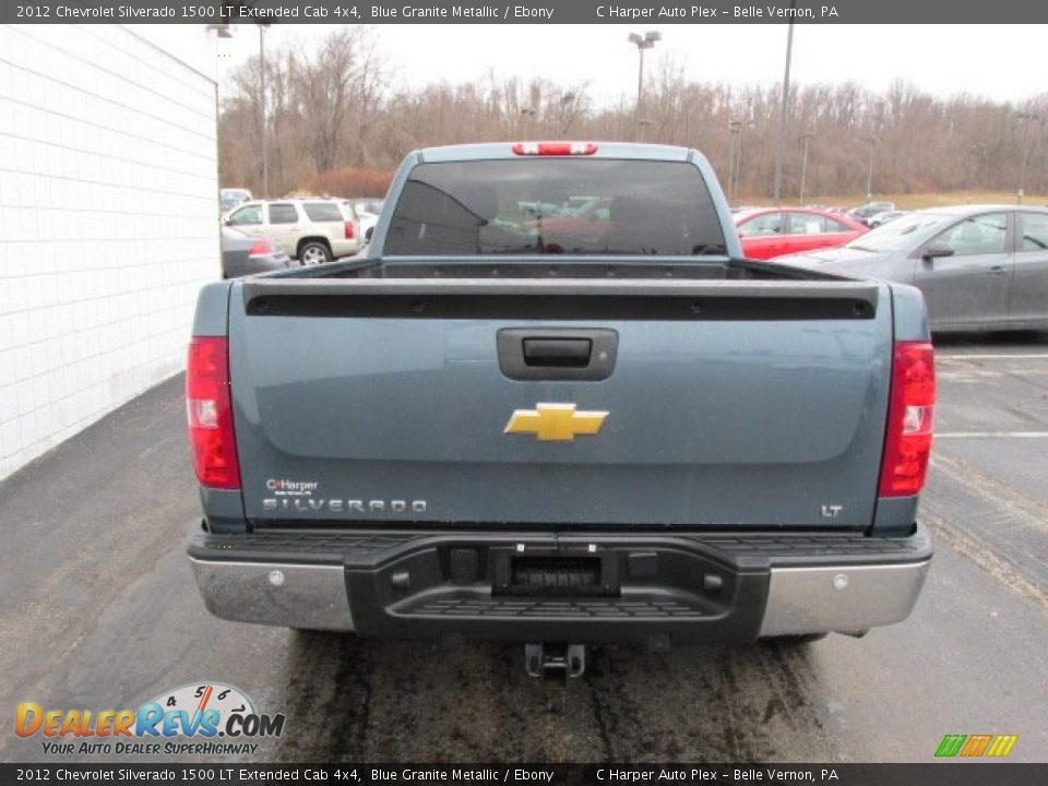 2012 Chevrolet Silverado 1500 LT Extended Cab 4x4 Blue Granite Metallic / Ebony Photo #8