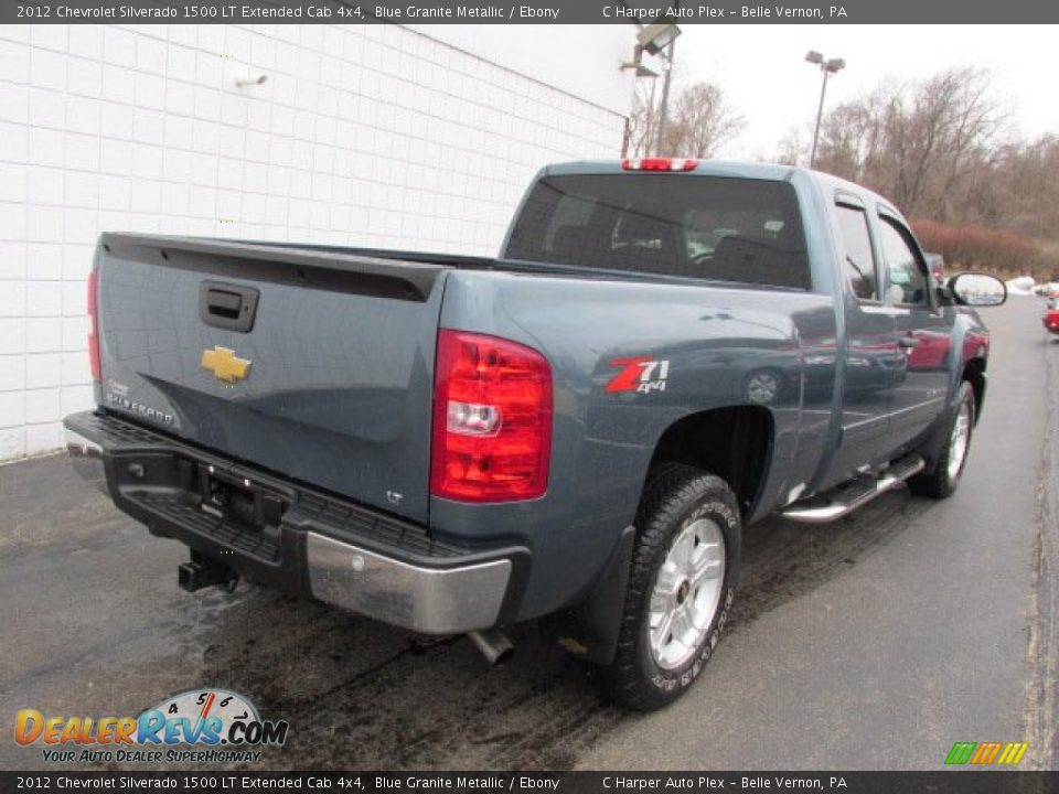 2012 Chevrolet Silverado 1500 LT Extended Cab 4x4 Blue Granite Metallic / Ebony Photo #9