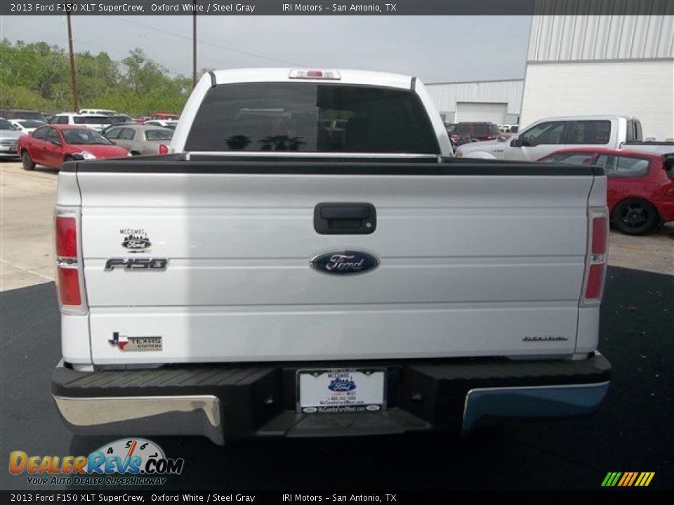 2013 Ford F150 XLT SuperCrew Oxford White / Steel Gray Photo #4
