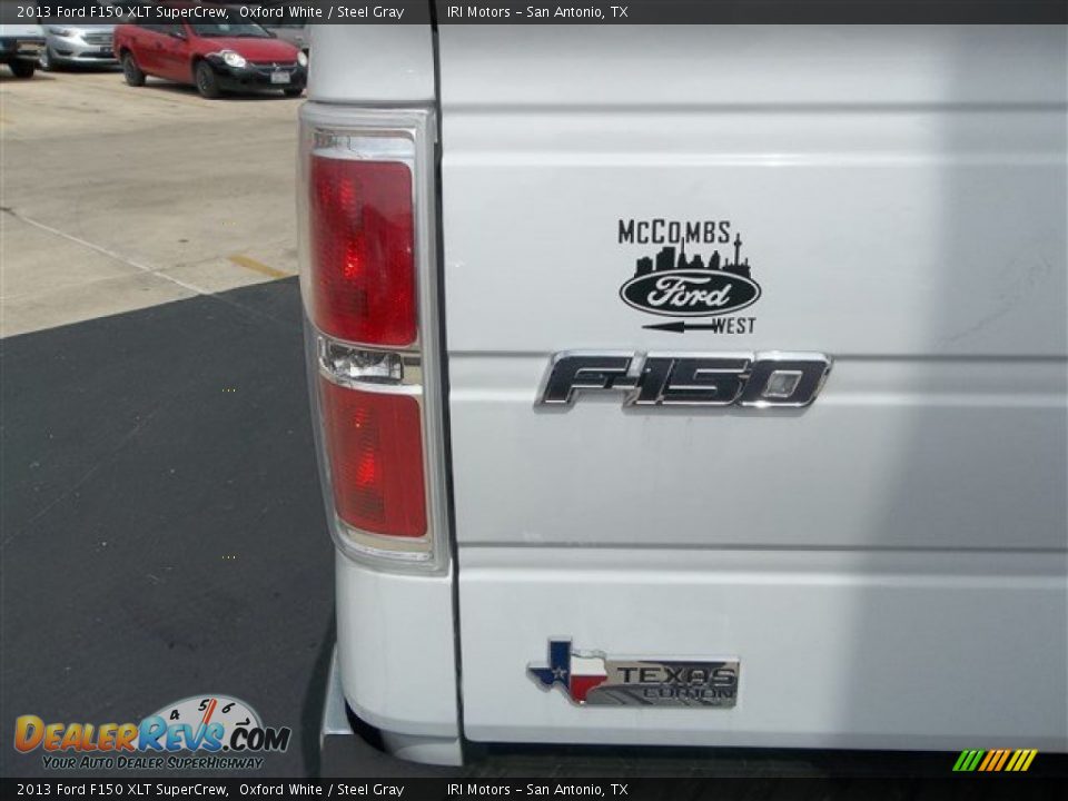 2013 Ford F150 XLT SuperCrew Oxford White / Steel Gray Photo #5