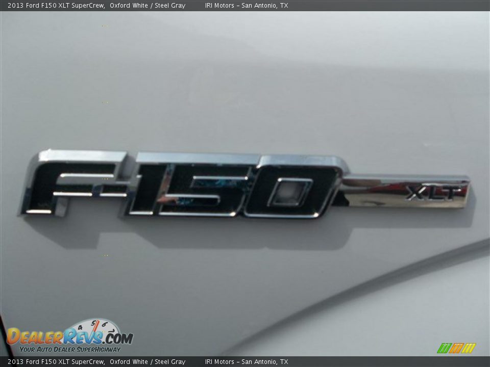 2013 Ford F150 XLT SuperCrew Oxford White / Steel Gray Photo #10