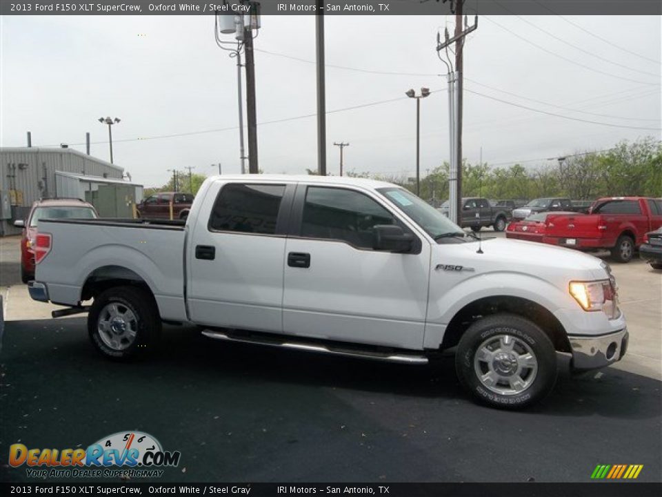 2013 Ford F150 XLT SuperCrew Oxford White / Steel Gray Photo #11