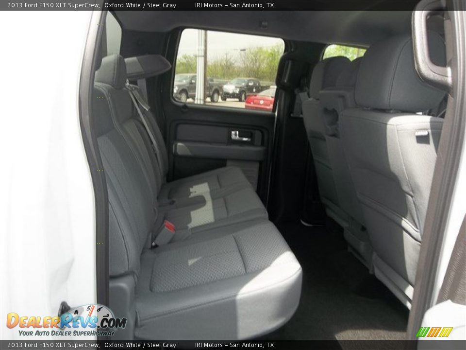 2013 Ford F150 XLT SuperCrew Oxford White / Steel Gray Photo #14