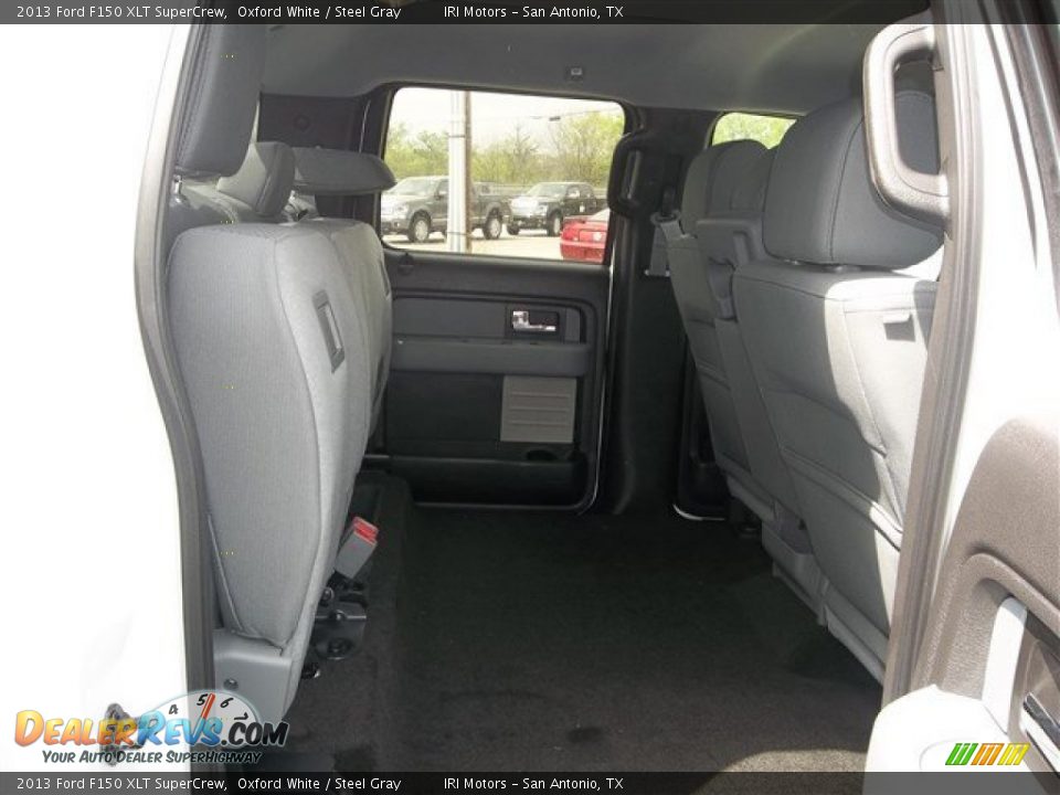 2013 Ford F150 XLT SuperCrew Oxford White / Steel Gray Photo #15