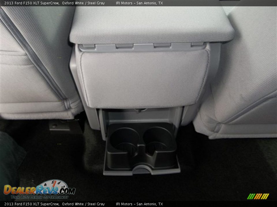 2013 Ford F150 XLT SuperCrew Oxford White / Steel Gray Photo #16
