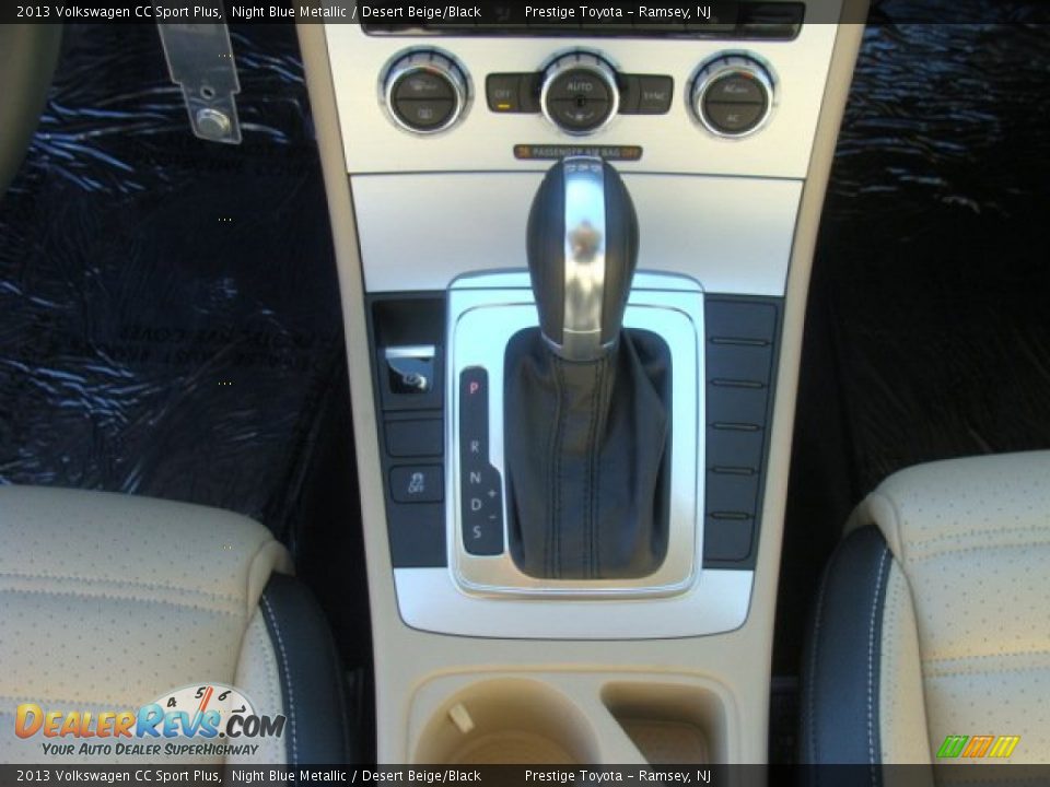2013 Volkswagen CC Sport Plus Night Blue Metallic / Desert Beige/Black Photo #12