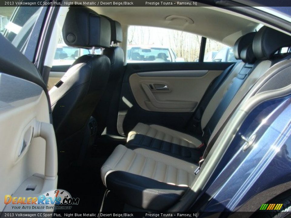 2013 Volkswagen CC Sport Plus Night Blue Metallic / Desert Beige/Black Photo #13