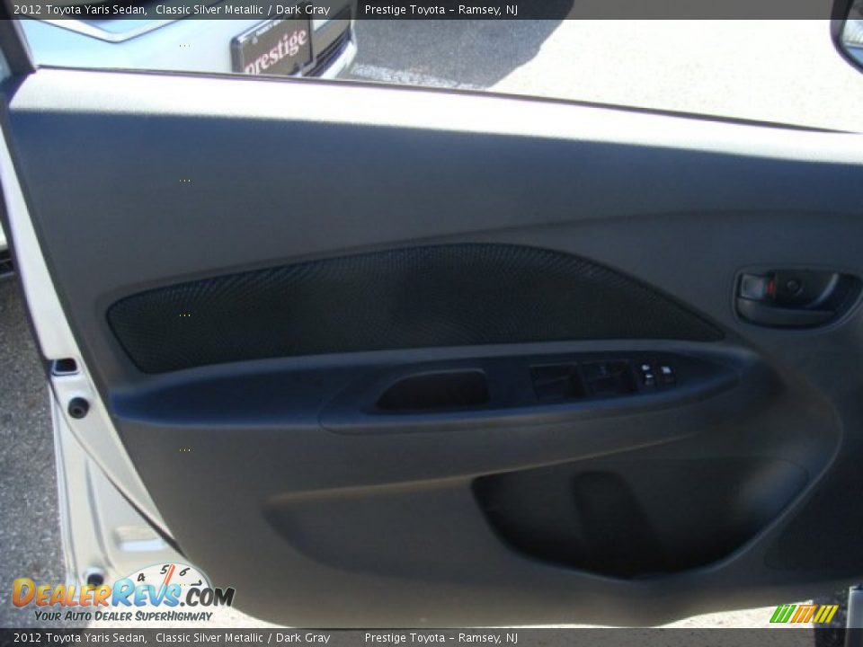 2012 Toyota Yaris Sedan Classic Silver Metallic / Dark Gray Photo #6