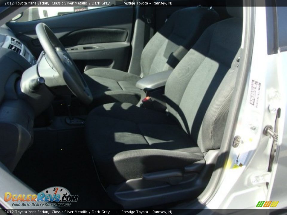 2012 Toyota Yaris Sedan Classic Silver Metallic / Dark Gray Photo #8