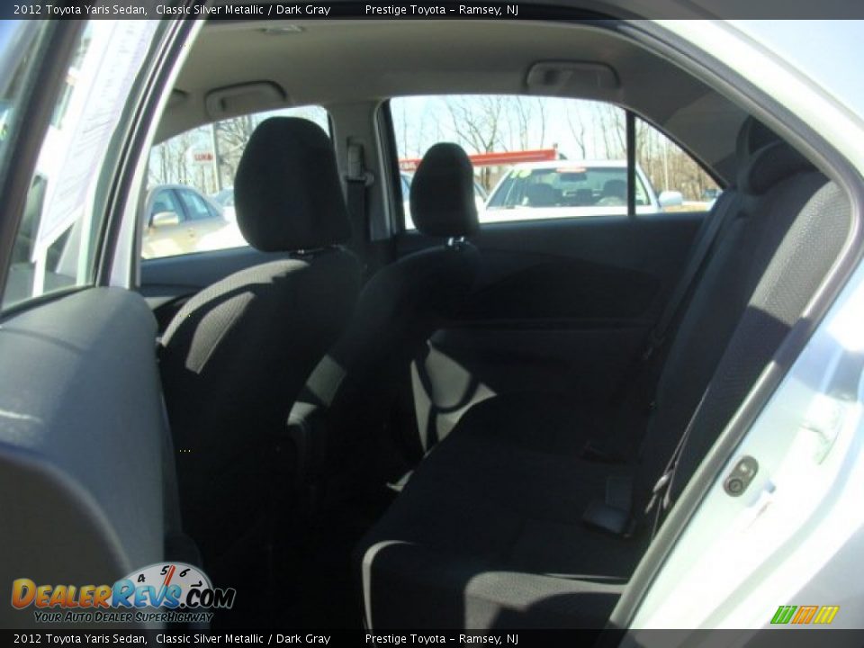 2012 Toyota Yaris Sedan Classic Silver Metallic / Dark Gray Photo #13