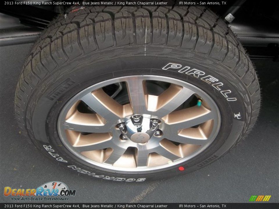 2013 Ford F150 King Ranch SuperCrew 4x4 Blue Jeans Metallic / King Ranch Chaparral Leather Photo #9