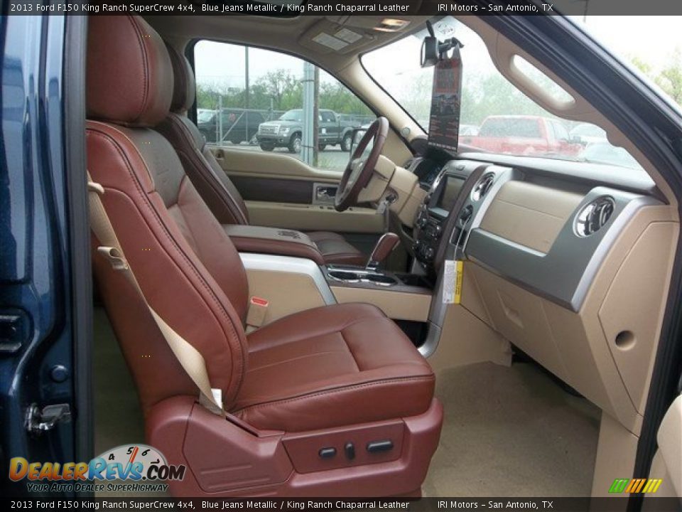 2013 Ford F150 King Ranch SuperCrew 4x4 Blue Jeans Metallic / King Ranch Chaparral Leather Photo #15