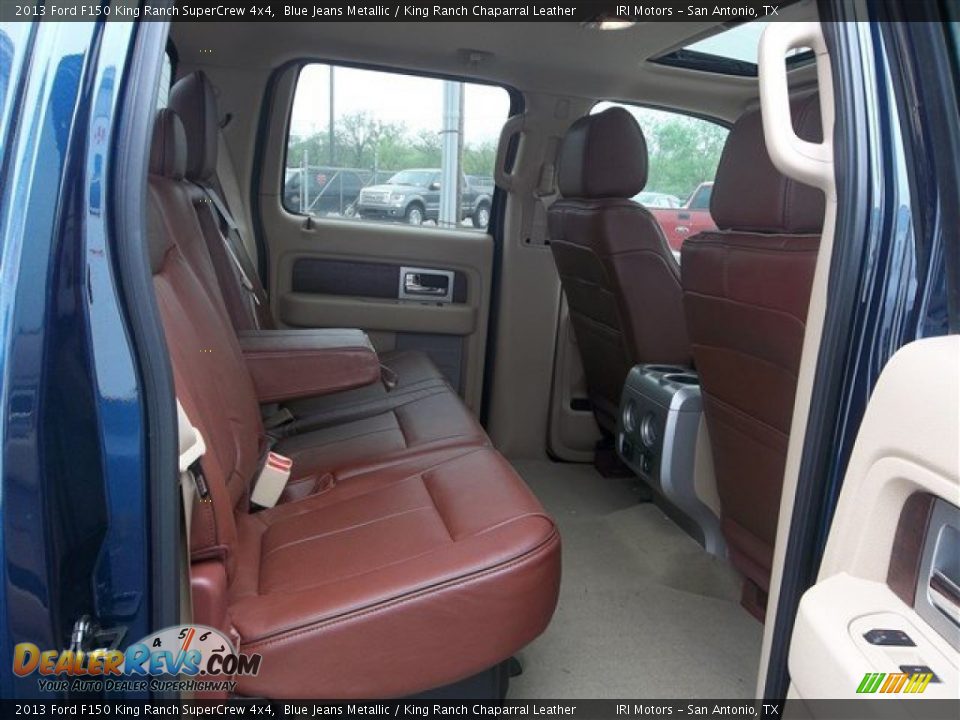 2013 Ford F150 King Ranch SuperCrew 4x4 Blue Jeans Metallic / King Ranch Chaparral Leather Photo #16