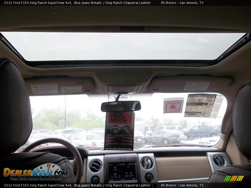 2013 Ford F150 King Ranch SuperCrew 4x4 Blue Jeans Metallic / King Ranch Chaparral Leather Photo #18