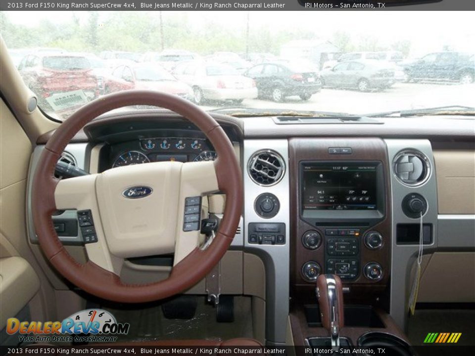 2013 Ford F150 King Ranch SuperCrew 4x4 Blue Jeans Metallic / King Ranch Chaparral Leather Photo #19
