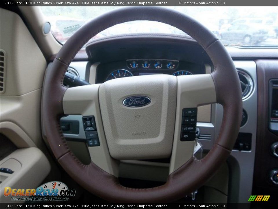 2013 Ford F150 King Ranch SuperCrew 4x4 Blue Jeans Metallic / King Ranch Chaparral Leather Photo #20