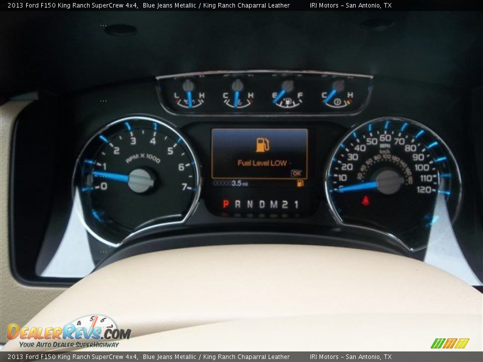 2013 Ford F150 King Ranch SuperCrew 4x4 Blue Jeans Metallic / King Ranch Chaparral Leather Photo #24