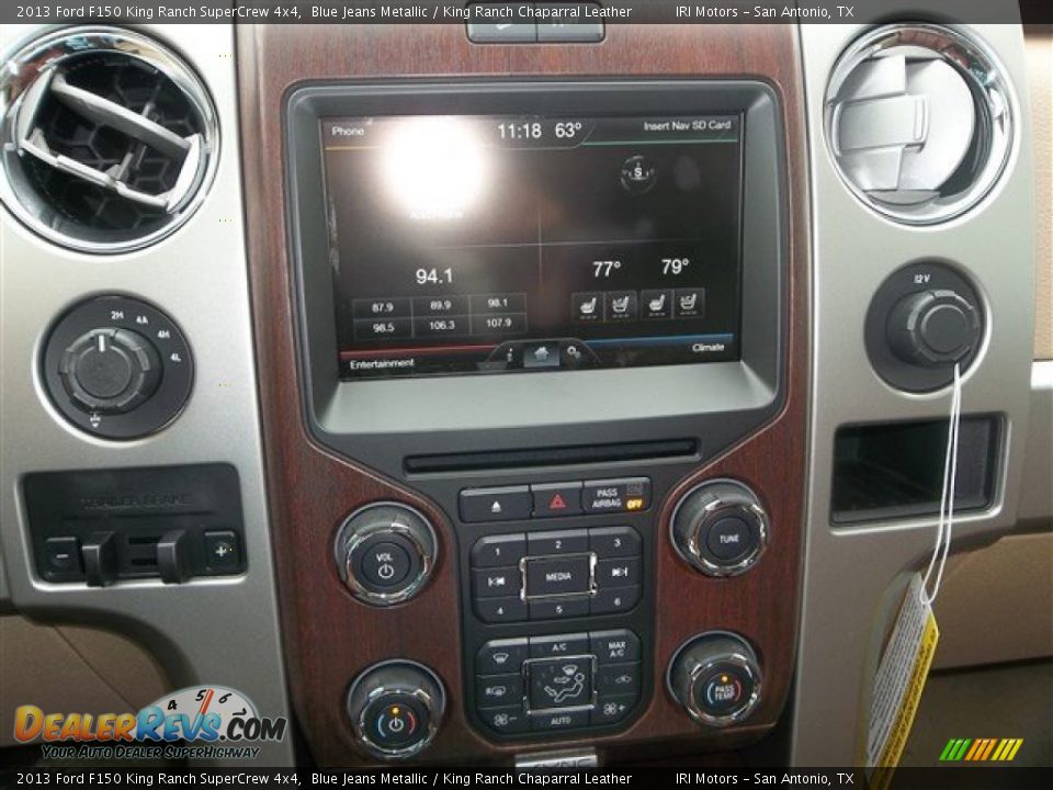 2013 Ford F150 King Ranch SuperCrew 4x4 Blue Jeans Metallic / King Ranch Chaparral Leather Photo #25