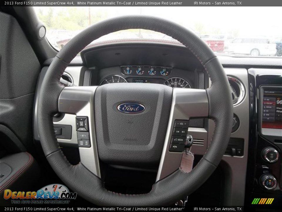 2013 Ford F150 Limited SuperCrew 4x4 Steering Wheel Photo #22