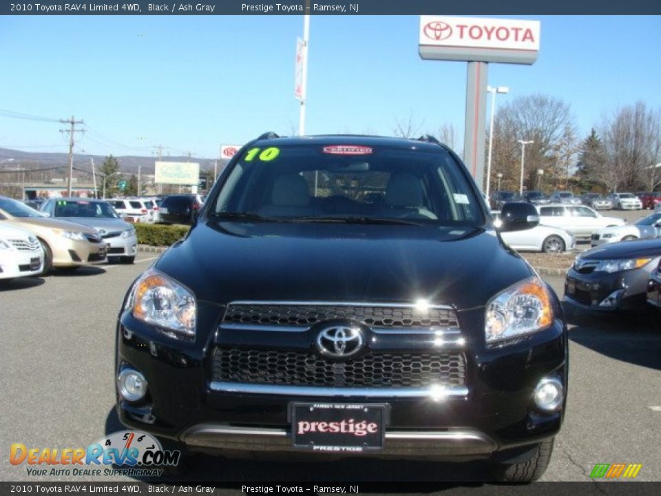 2010 Toyota RAV4 Limited 4WD Black / Ash Gray Photo #2