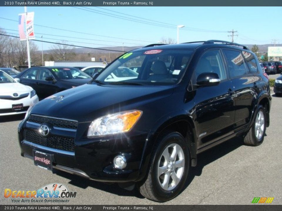2010 Toyota RAV4 Limited 4WD Black / Ash Gray Photo #3