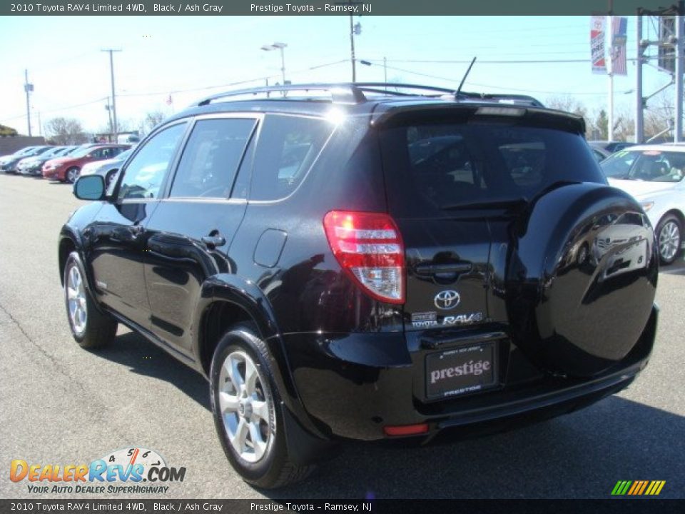 2010 Toyota RAV4 Limited 4WD Black / Ash Gray Photo #4