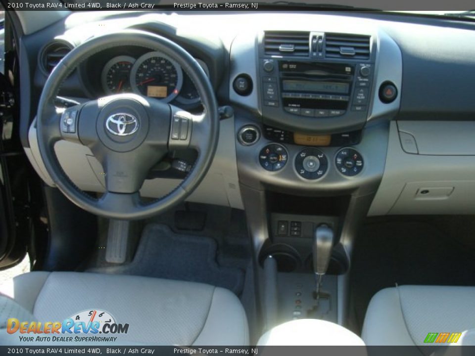 2010 Toyota RAV4 Limited 4WD Black / Ash Gray Photo #9