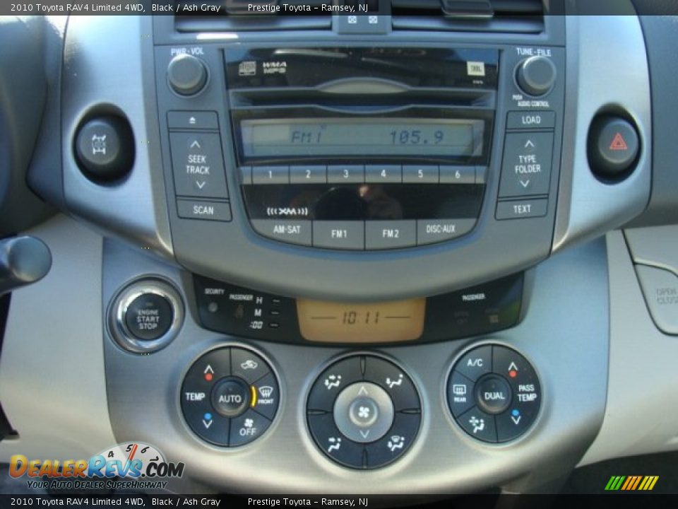 2010 Toyota RAV4 Limited 4WD Black / Ash Gray Photo #11