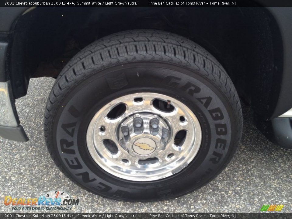 2001 Chevrolet Suburban 2500 LS 4x4 Summit White / Light Gray/Neutral Photo #3