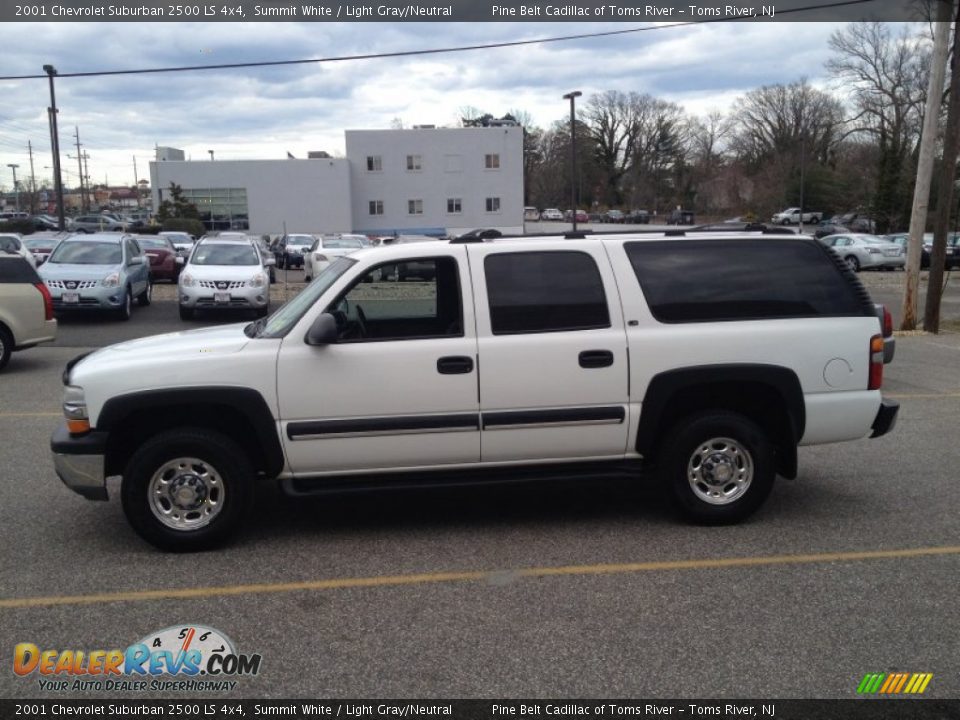 2001 Chevrolet Suburban 2500 LS 4x4 Summit White / Light Gray/Neutral Photo #4