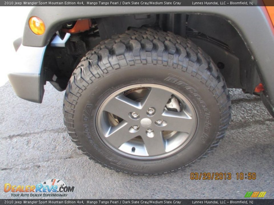2010 Jeep Wrangler Sport Mountain Edition 4x4 Mango Tango Pearl / Dark Slate Gray/Medium Slate Gray Photo #3