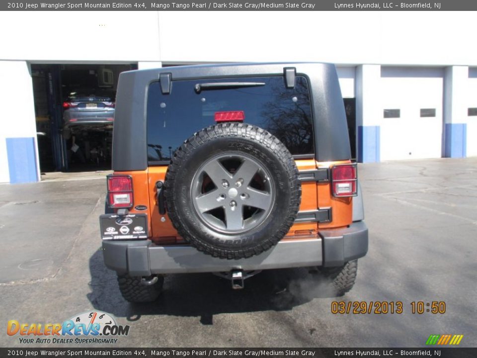 2010 Jeep Wrangler Sport Mountain Edition 4x4 Mango Tango Pearl / Dark Slate Gray/Medium Slate Gray Photo #4