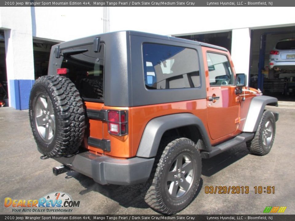 2010 Jeep Wrangler Sport Mountain Edition 4x4 Mango Tango Pearl / Dark Slate Gray/Medium Slate Gray Photo #5