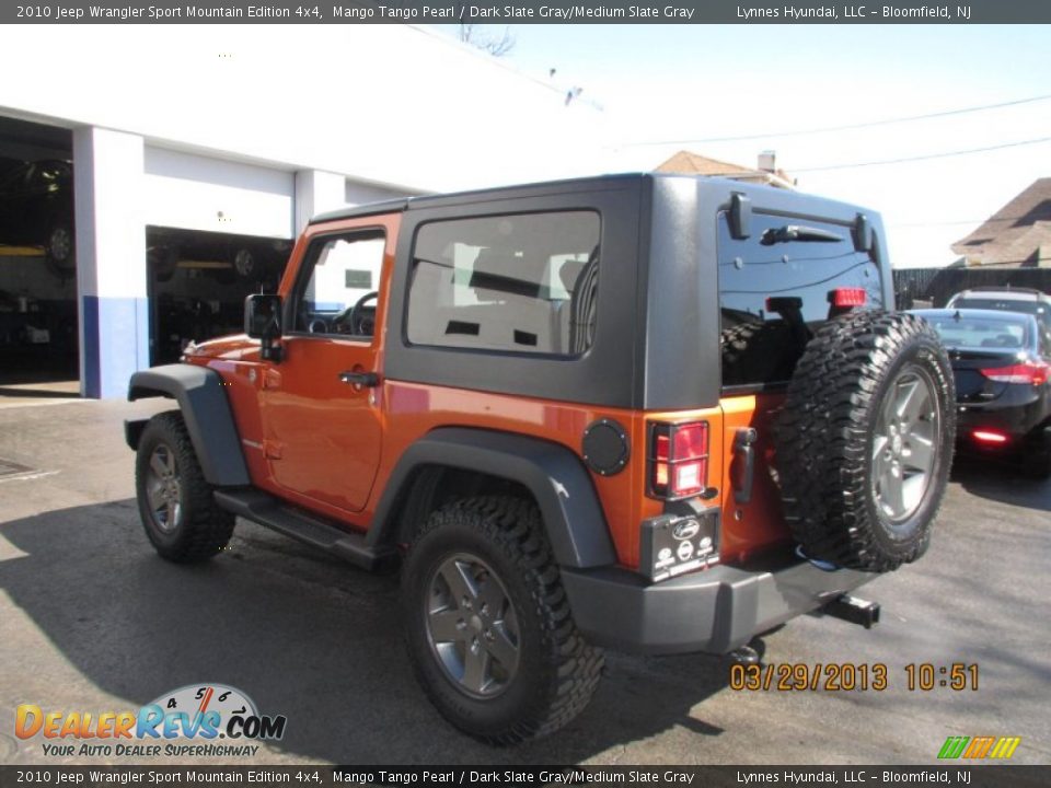 2010 Jeep Wrangler Sport Mountain Edition 4x4 Mango Tango Pearl / Dark Slate Gray/Medium Slate Gray Photo #6
