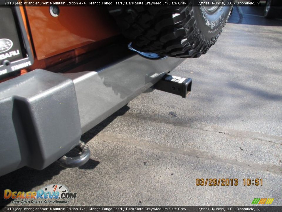 2010 Jeep Wrangler Sport Mountain Edition 4x4 Mango Tango Pearl / Dark Slate Gray/Medium Slate Gray Photo #7