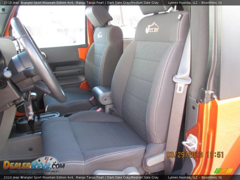 2010 Jeep Wrangler Sport Mountain Edition 4x4 Mango Tango Pearl / Dark Slate Gray/Medium Slate Gray Photo #8