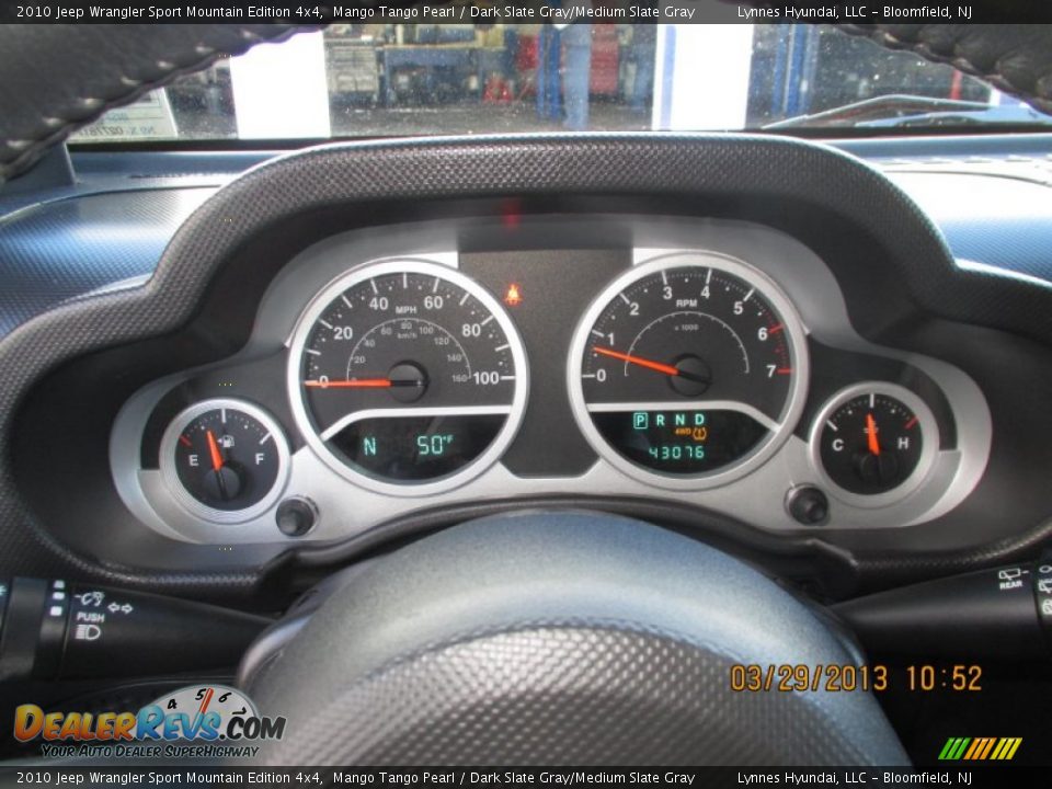 2010 Jeep Wrangler Sport Mountain Edition 4x4 Mango Tango Pearl / Dark Slate Gray/Medium Slate Gray Photo #11
