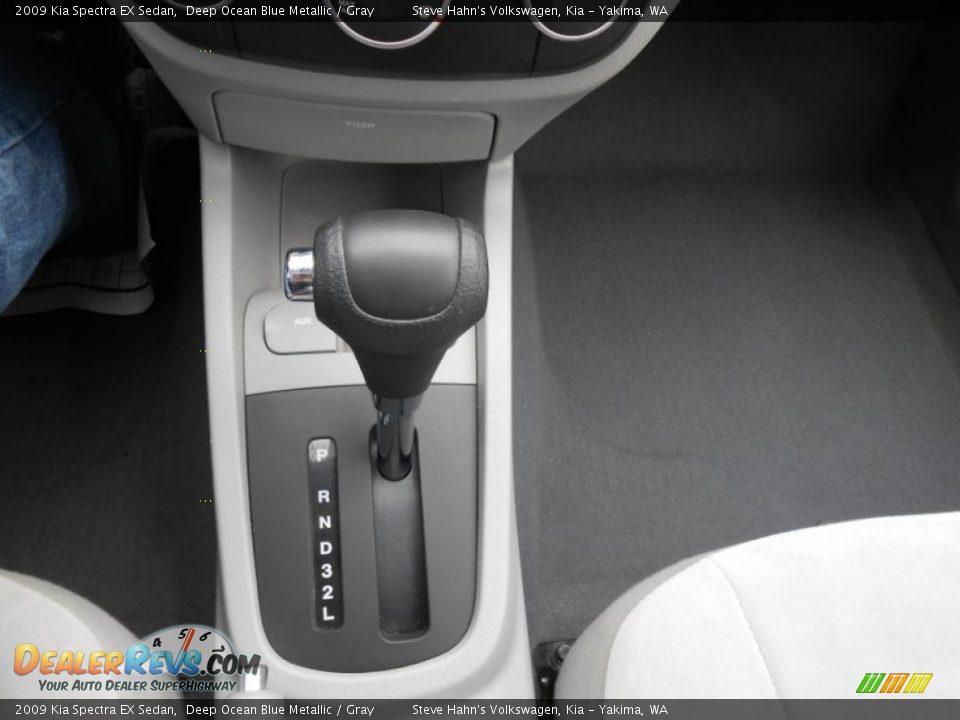 2009 Kia Spectra EX Sedan Deep Ocean Blue Metallic / Gray Photo #16