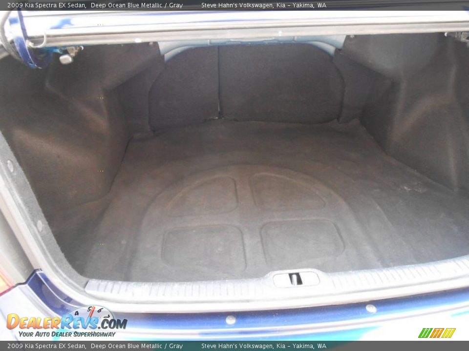 2009 Kia Spectra EX Sedan Deep Ocean Blue Metallic / Gray Photo #19
