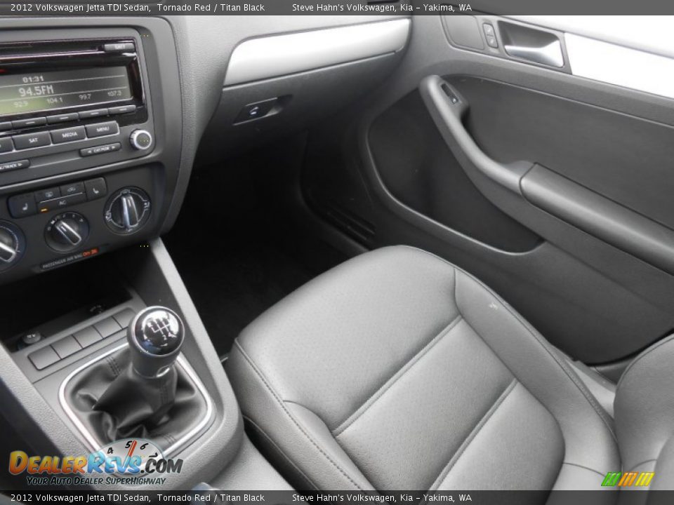 2012 Volkswagen Jetta TDI Sedan Tornado Red / Titan Black Photo #19