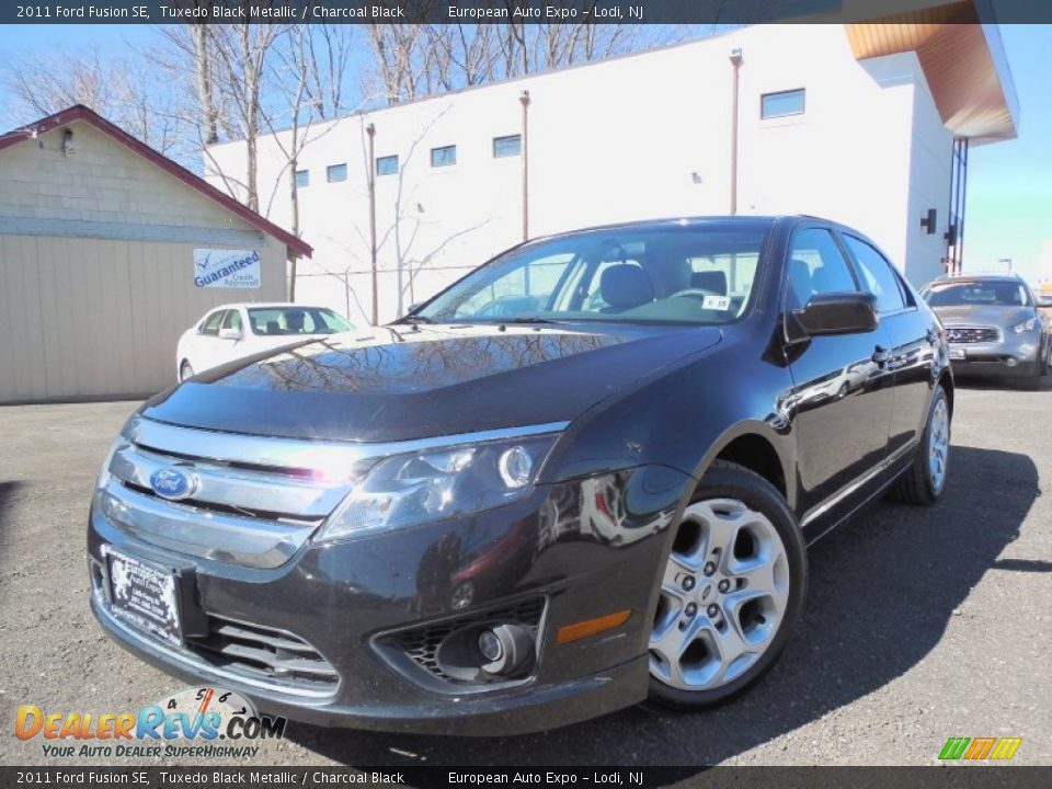 2011 Ford Fusion SE Tuxedo Black Metallic / Charcoal Black Photo #1