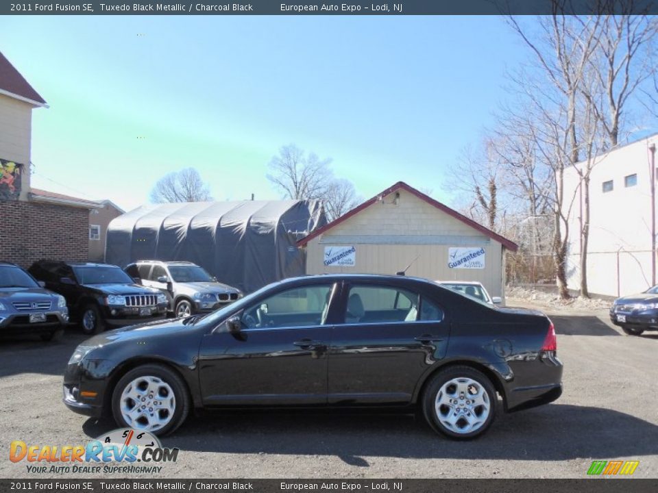 2011 Ford Fusion SE Tuxedo Black Metallic / Charcoal Black Photo #7