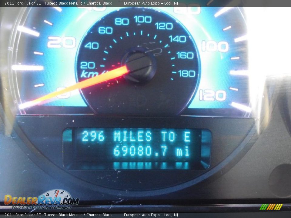 2011 Ford Fusion SE Tuxedo Black Metallic / Charcoal Black Photo #13