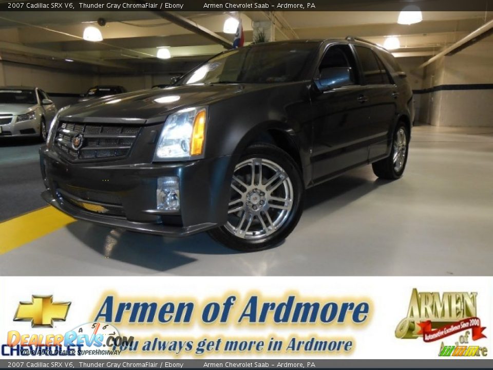 2007 Cadillac SRX V6 Thunder Gray ChromaFlair / Ebony Photo #1