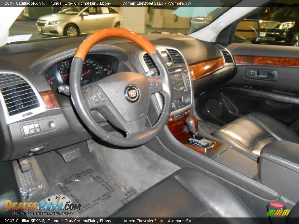 Ebony Interior - 2007 Cadillac SRX V6 Photo #8