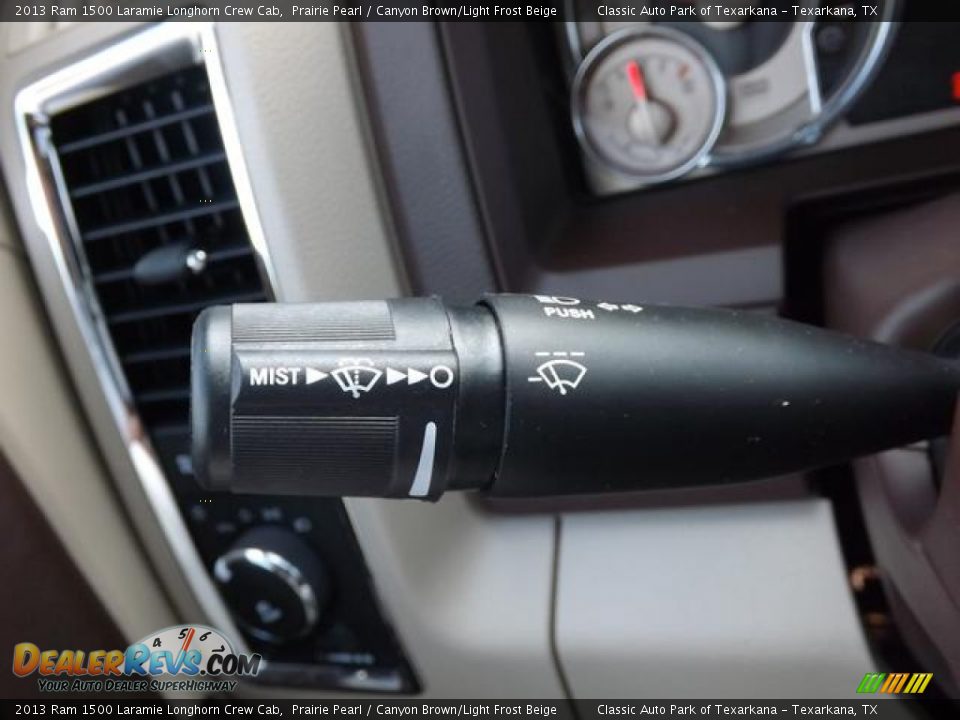 2013 Ram 1500 Laramie Longhorn Crew Cab Prairie Pearl / Canyon Brown/Light Frost Beige Photo #19
