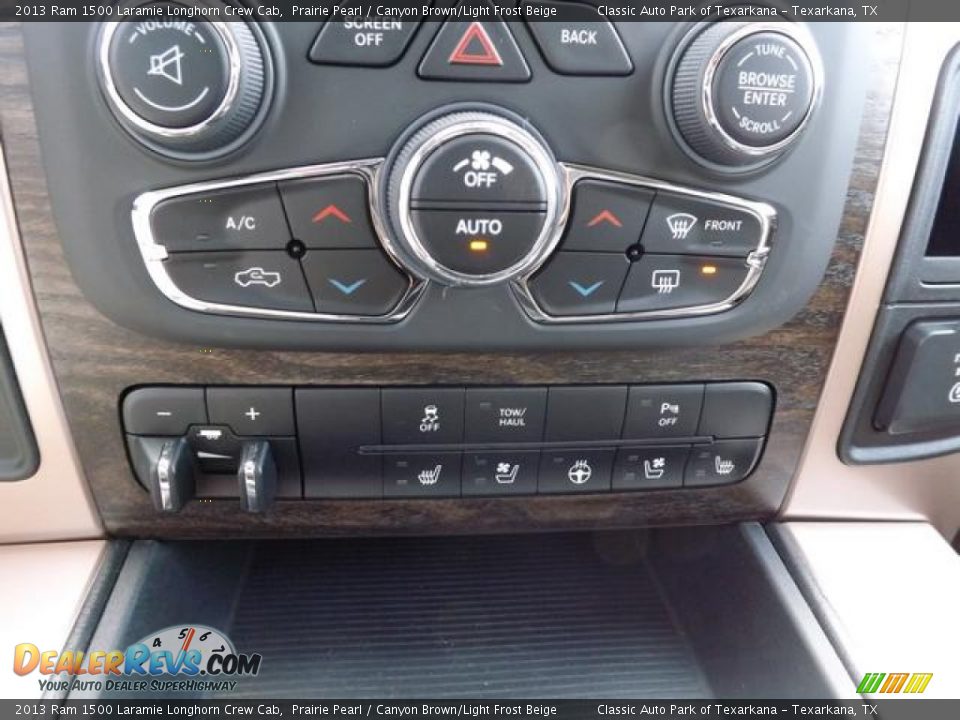 Controls of 2013 Ram 1500 Laramie Longhorn Crew Cab Photo #21