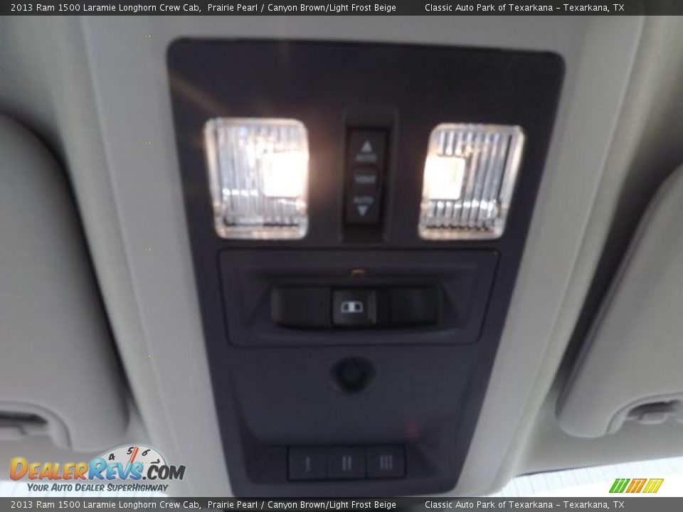 2013 Ram 1500 Laramie Longhorn Crew Cab Prairie Pearl / Canyon Brown/Light Frost Beige Photo #22
