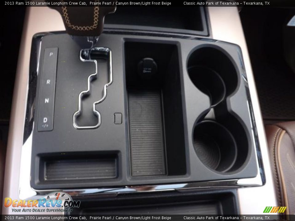 2013 Ram 1500 Laramie Longhorn Crew Cab Prairie Pearl / Canyon Brown/Light Frost Beige Photo #23